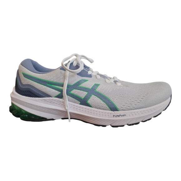 Asics Men's GT-1000 11 Ortholite White Steel Blue Athletic Sneakers 9 - Picture 3 of 15